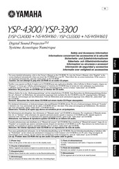 Yamaha YSP-3300 Manual Del Usuario