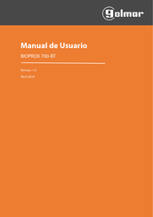 golmar BIOPROX 700-BT Manual De Usuario