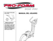 Pro-Form 950 RXi Manual Del Usuario