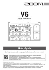 Zoom V6 Guía Rápida