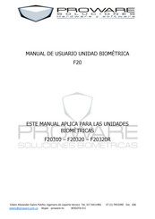 Proware F20320 Manual De Usuario