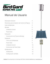 Bird Gard SUPER PRO AMP Manual De Usuario