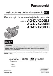 Panasonic AG-DVX200ED Instrucciones De Funcionamiento