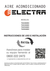 Electra TAC35HK9 Instrucciones Del Uso E Instalación