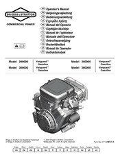 Briggs & Stratton Vanguard 300000 Manual Del Operario