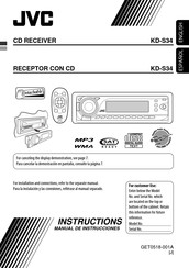 JVC KD-S34 Manual De Instrucciones