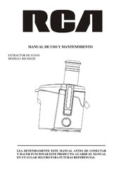 RCA RH-8002JE Manual De Uso Y Mantenimiento