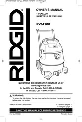 RIDGID RV34100 Manual Del Usuario