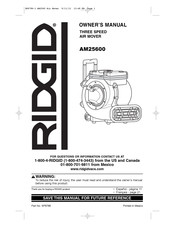 RIDGID AM25600 Manual Del Usuario