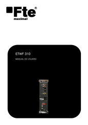 FTE Maximal ETWF 310 Manual De Usuario