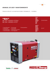 Mosa GE SX-10000 KTDM Manual De Uso Y Mantenimiento