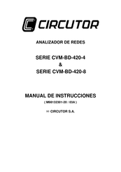 Circutor CVM-BD-420-8 Serie Manual De Instrucciones