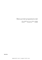Dell Vostro 1500 Manual Del Propietário