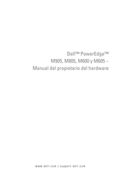 Dell PowerEdge M605 Manual Del Propietario Del Hardware