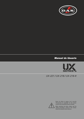 D.A.S. UX-218-R Manual De Usuario