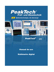 PeakTech 3425 Manual De Uso