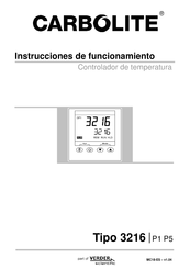 Carbolite 3216 Instrucciones De Funcionamiento