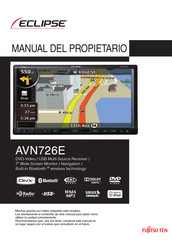 Fujitsu Ten ECLIPSE AVN726E Manual Del Propietário