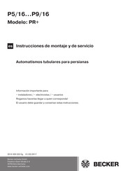 Becker P5/16PR+ Instrucciones De Montaje