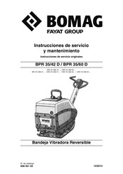 Fayat Group Bomag BPR 35/60 D Instrucciones De Servicio