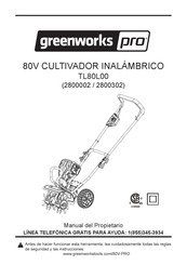 GreenWorks Pro TL80L00 Manual Del Propietário