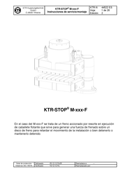 KTR KTR-STOP S-180-F Instrucciones De Servicio