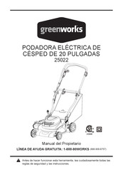 GreenWorks 25022 Manual Del Propietário