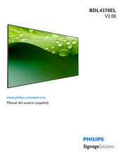 Philips SignageSoIutions BDL4270EL Manual Del Usuario
