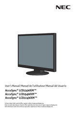 NEC AccuSync LCD174WXM Manual Del Usuario