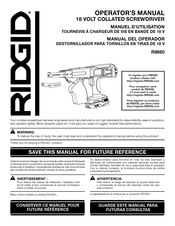 RIDGID R8660 Manual Del Operador