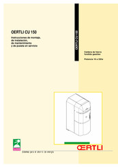 OERTLI CU 150 Instrucciones De Montaje, De Instalación, De Mantenimiento Y De Puesta En Servicio