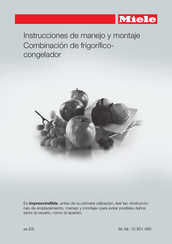 Miele KFN 37432 iD Instrucciones De Manejo Y Montaje