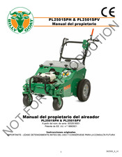 Billy Goat PL2501SPH Manual Del Propietário