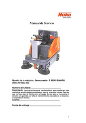 HAKO Sweepmaster B 980R Manual De Servicio