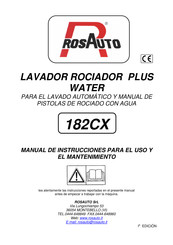 ROSAUTO 182CX Manual De Instrucciones Para El Uso Y El Mantenimiento