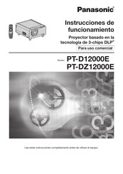 Panasonic PT-DZ12000E Instrucciones De Funcionamiento