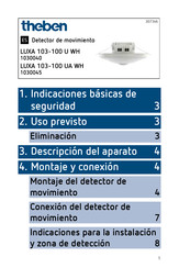 Theben LUXA 103-100 U WH Manual De Uso