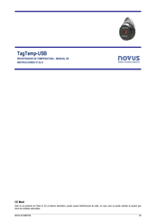 Novus TagTemp-USB Manual De Instrucciones