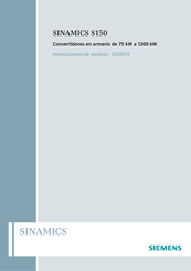 Siemens SINAMICS S150 Instrucciones De Servicio