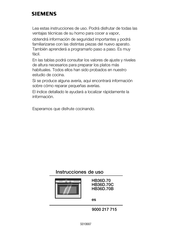 Siemens HB36D 70 Serie Instrucciones De Uso