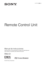 Sony RMU-01 Manual De Instrucciones