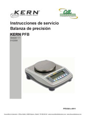 KERN and SOHN PFB 120-3 Instrucciones De Servicio