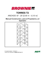 AGI BROWNIE T2 Serie Manual Constructivo, Para El Propietario Y El Operador