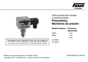 Honeywell Fema DWR Serie Instrucciones De Montaje Y Funcionamiento