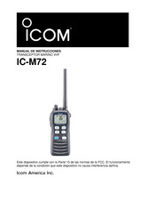 Icom IC-M72 Manual De Instrucciones