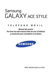 Samsung GALAXY ACE STYLE Manual Del Usuario