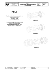 KTR POLY PKD Instrucciones De Funcionamiento Y De Montaje