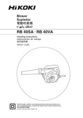 HIKOKI RB 40SA Instrucciones De Manejo