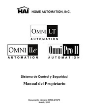 HAI OMNI Pro II Manual Del Propietário