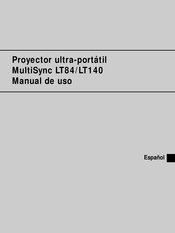 MultiSync LT140 Manual De Uso